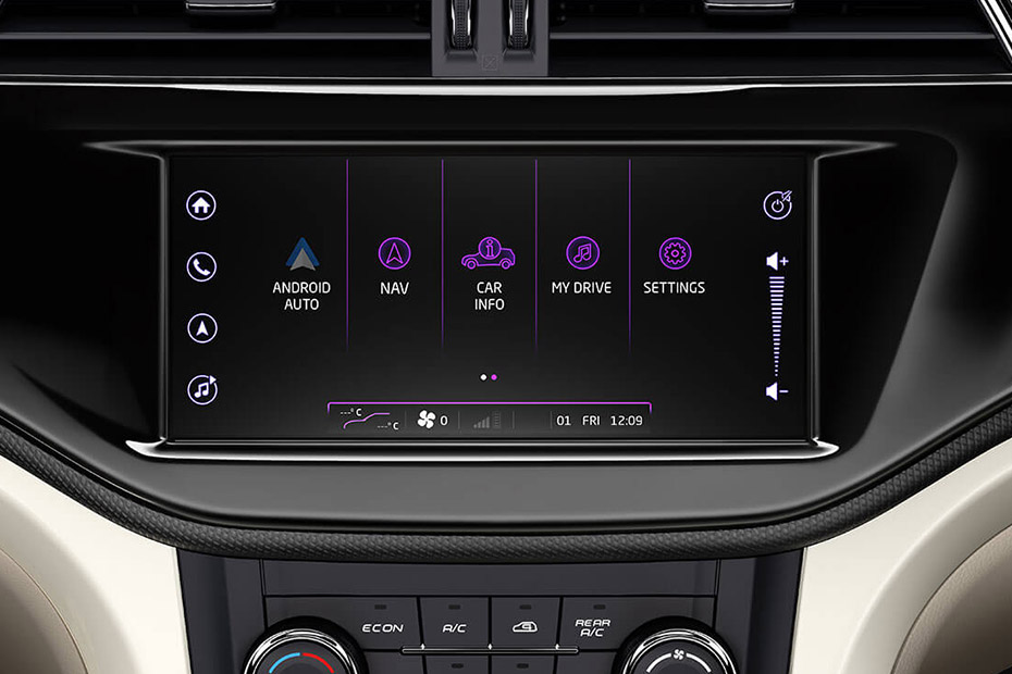 Mahindra Marazzo Infotainment System Main Menu
