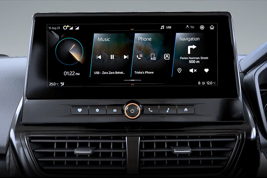 Mahindra XUV400 EV Infotainment System Main Menu