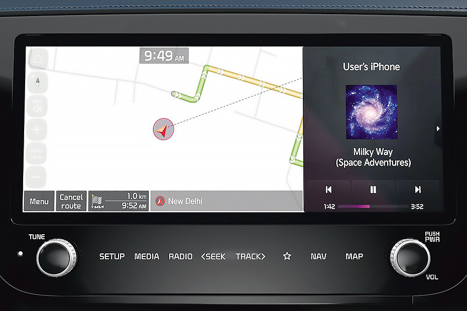 Kia Carens Infotainment System Main Menu