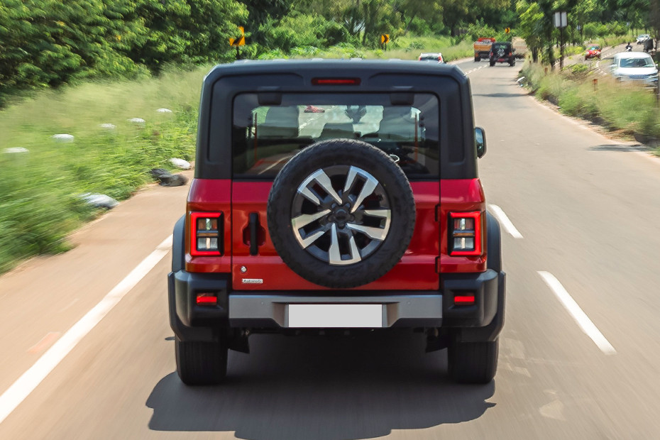 Mahindra Thar ROXX Driving: Rear View