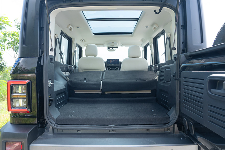 Mahindra Thar ROXX Boot Space (Second Row Folded)