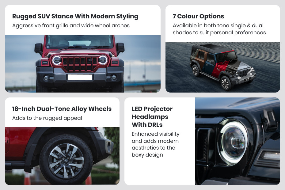 Mahindra Thar ROXX Visual summary