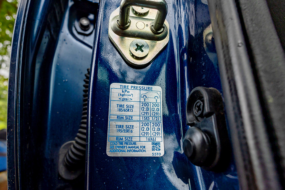 Maruti Baleno Tyre Pressure Information