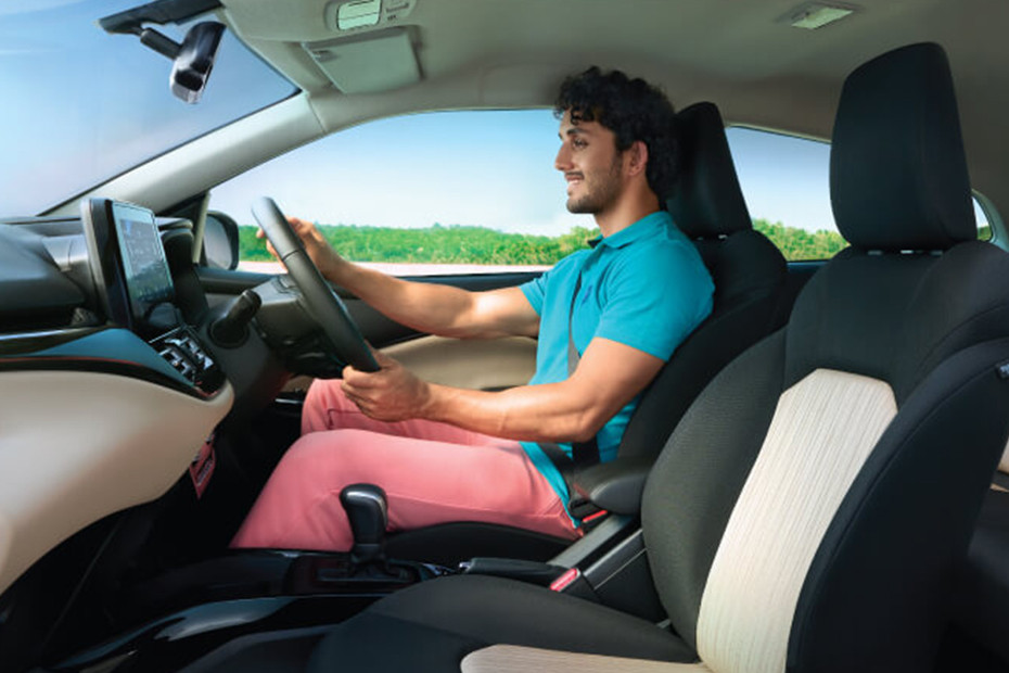 Toyota Glanza Door view of Driver seat