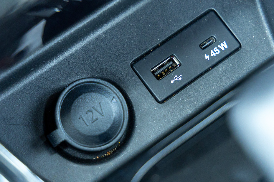 Tata Curvv EV USB Charging Port (Front)