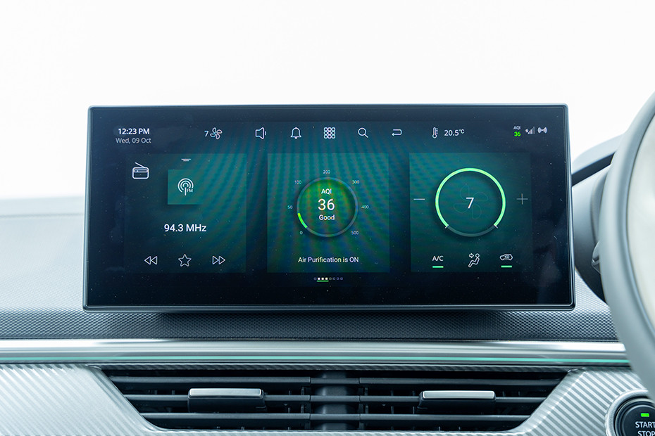 Tata Curvv EV Infotainment System