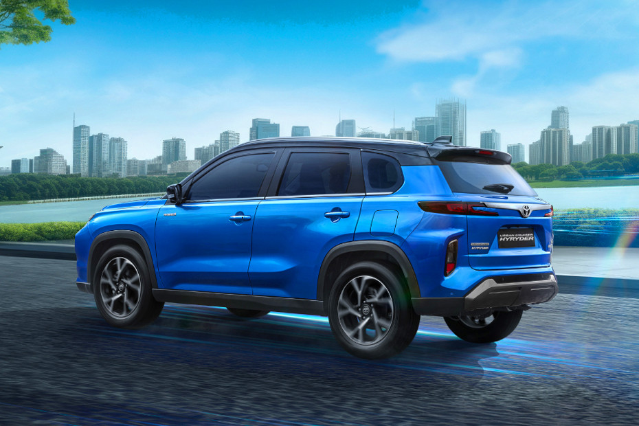 Toyota Urban Cruiser Hyryder Rear Left View
