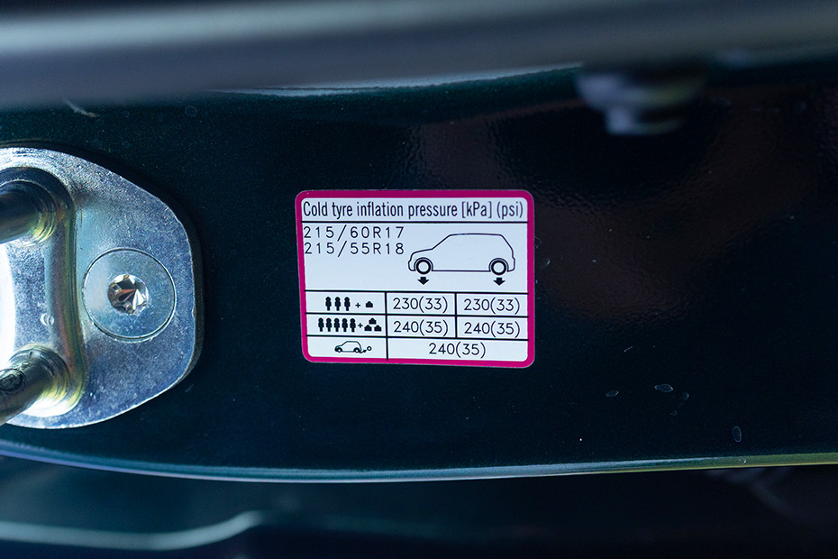 Hyundai Alcazar Tyre Pressure Information