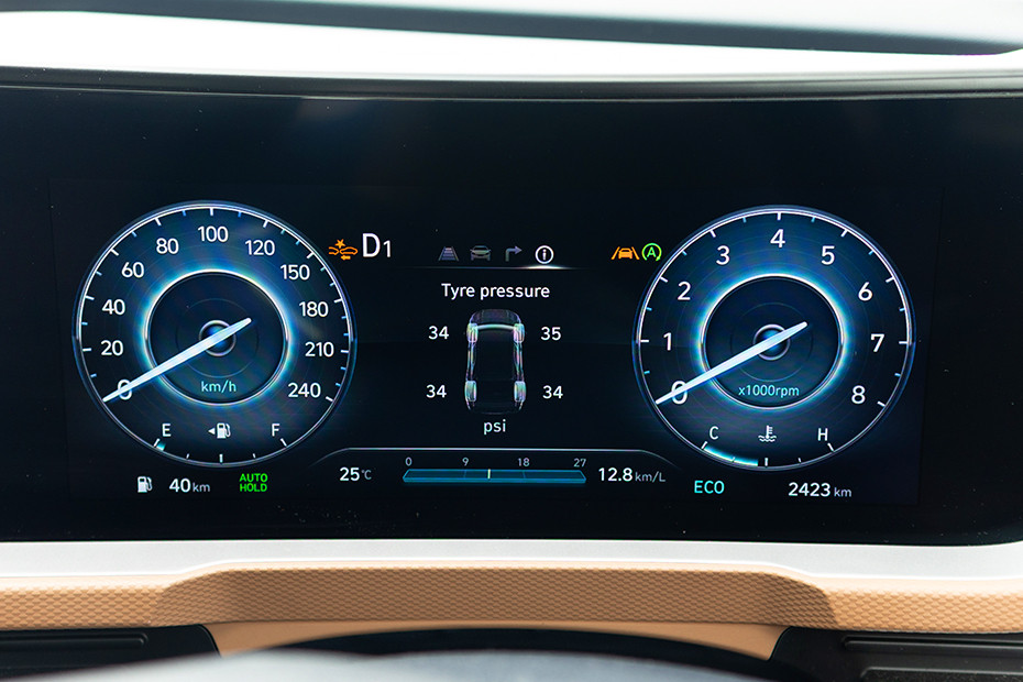 Hyundai Alcazar Tyre Pressure Monitoring System (TPMS)