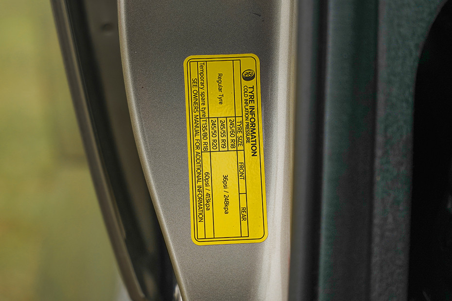 Mahindra BE 6 Tyre Pressure Information