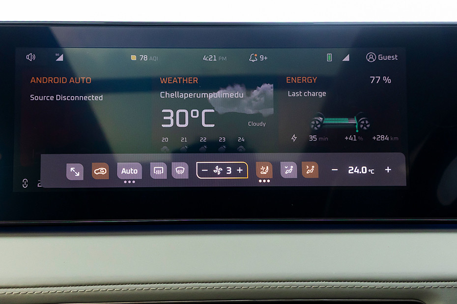 Mahindra XEV 9S AC Controls