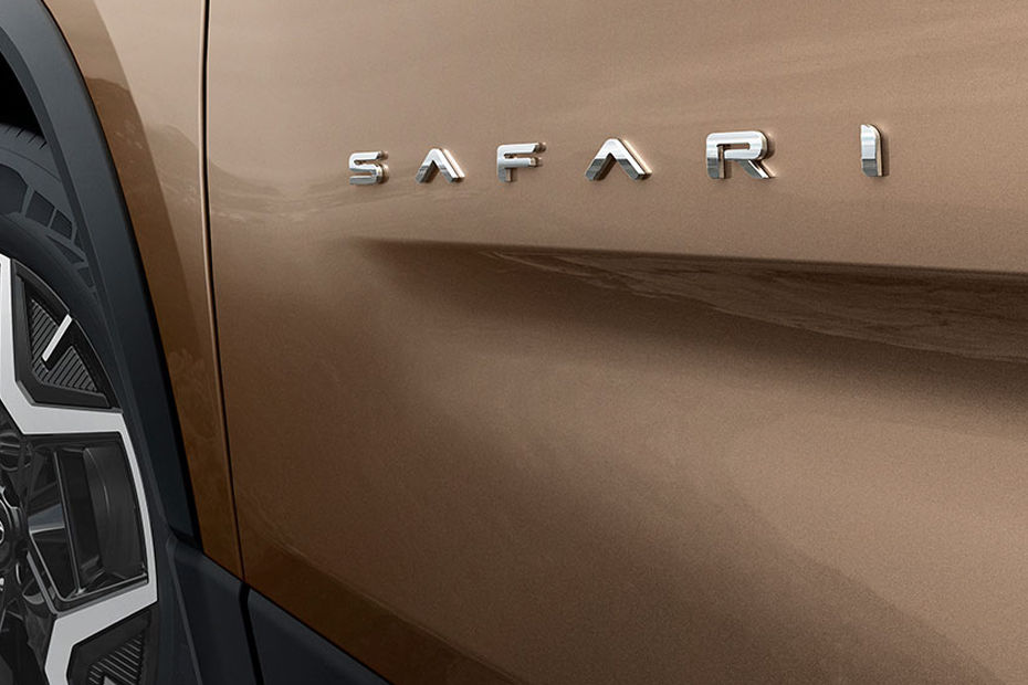 Tata Safari Signature Safari Mascot on doors