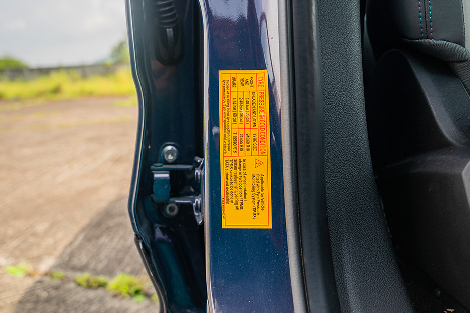 Tata Harrier EV Tyre Pressure Information