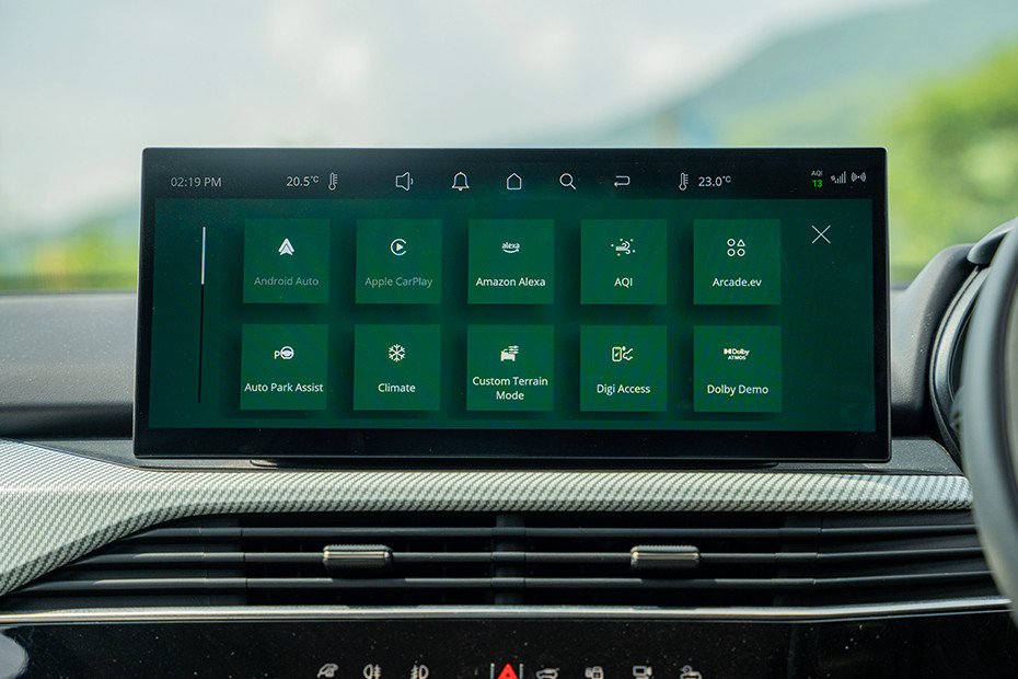 Tata Harrier EV Infotainment System