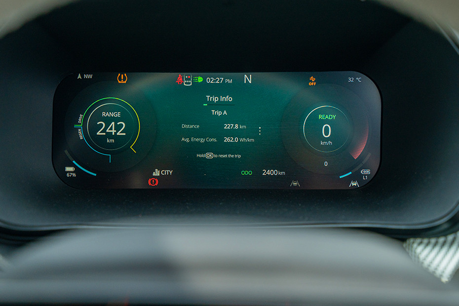 Tata Harrier EV Trip Meter