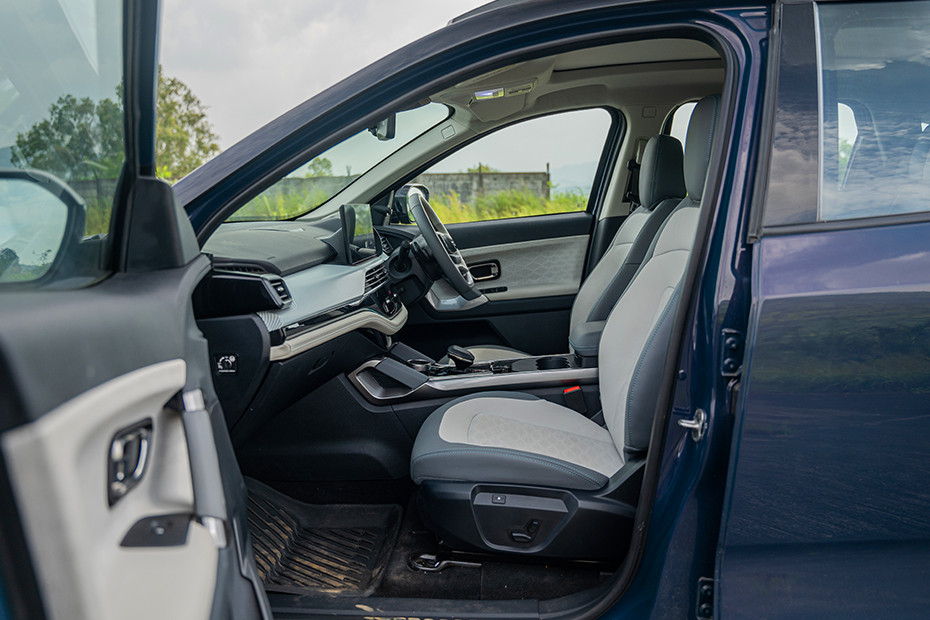 Tata Harrier EV Front Seats (Passenger View)