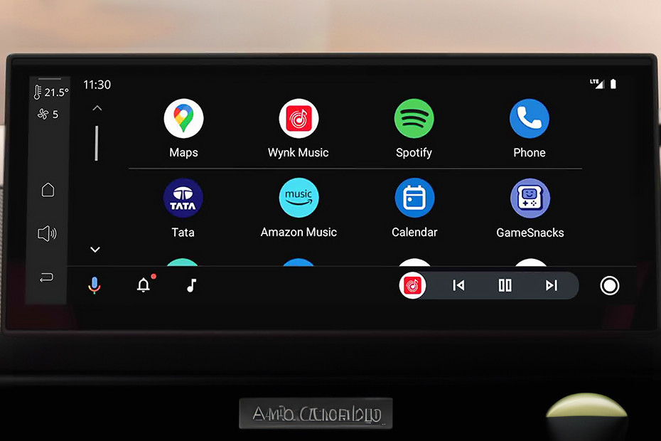 Tata Curvv Infotainment System Main Menu