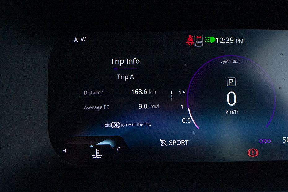 Tata Nexon Trip Meter