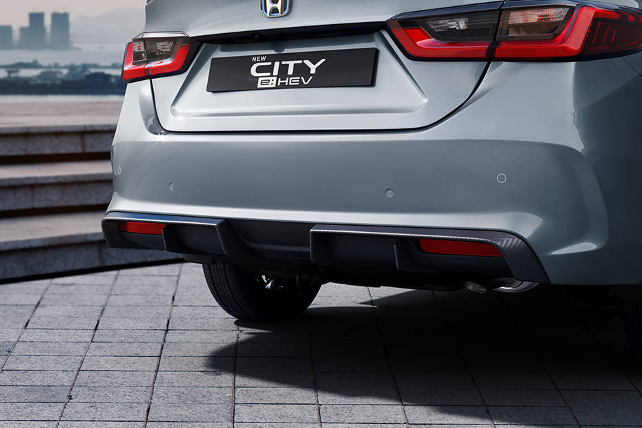 Honda City Hybrid Sporty carbon Wrapped rear bumper diffuser