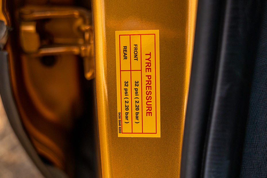 Tata Punch Tyre Pressure Information