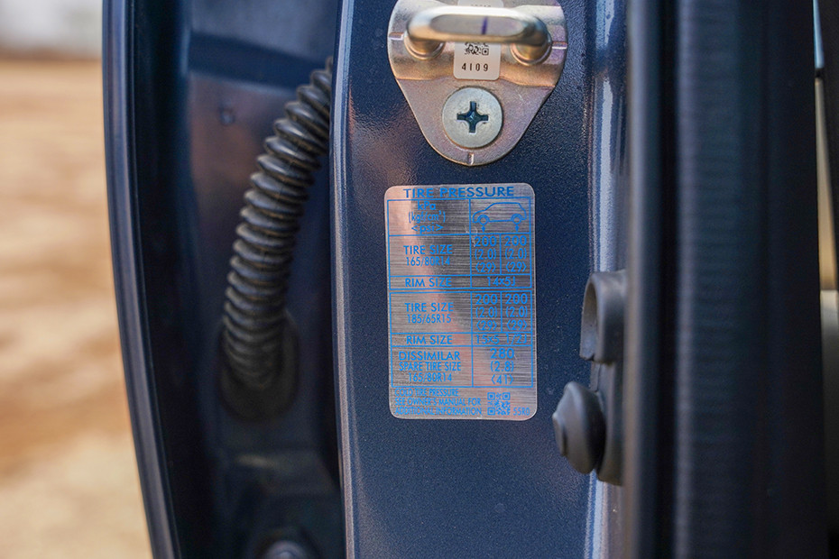 Maruti Dzire Tyre Pressure Information