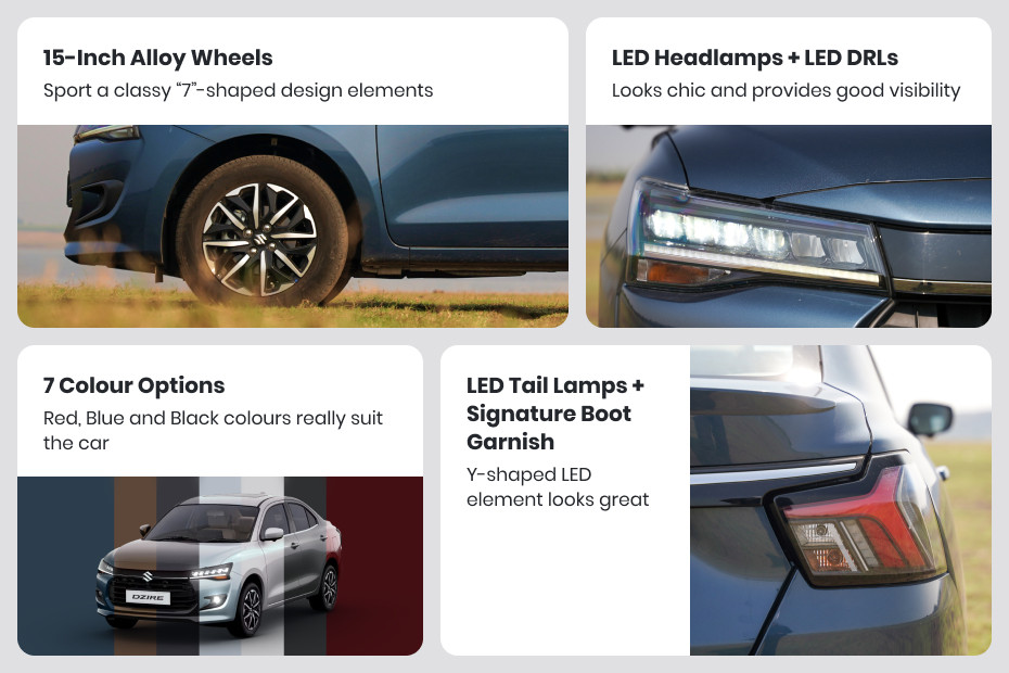 Maruti Dzire Visual summary