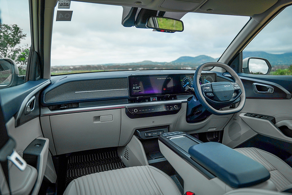 Kia Carens Clavis EV Dashboard: Passenger's View