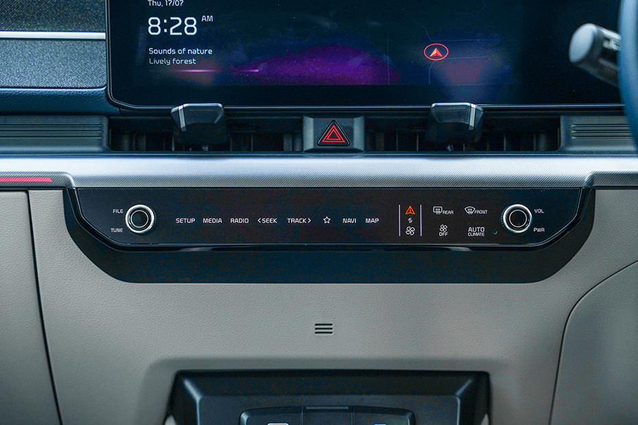 Kia Carens Clavis EV Dashboard Controls