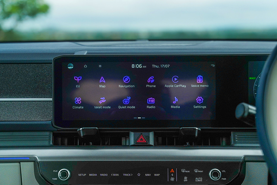 Kia Carens Clavis EV Infotainment System