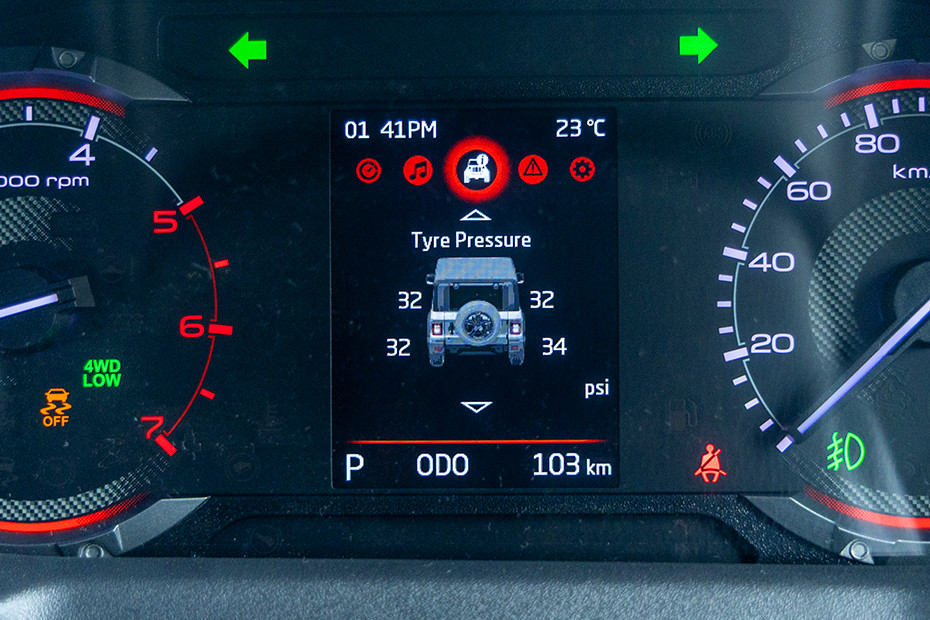Mahindra Thar Tyre Pressure Monitoring System (TPMS)