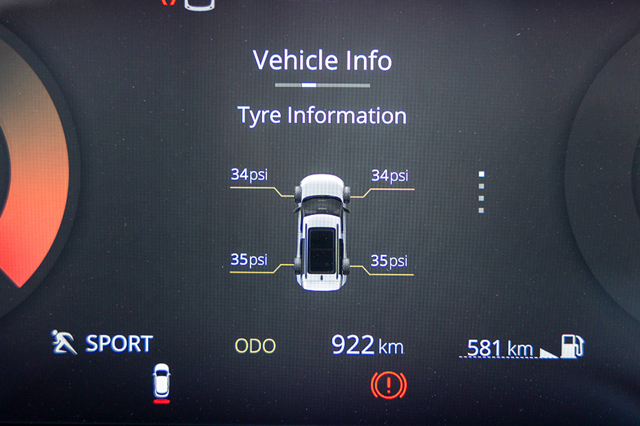 Tata Sierra Tyre Pressure Monitoring System (TPMS)