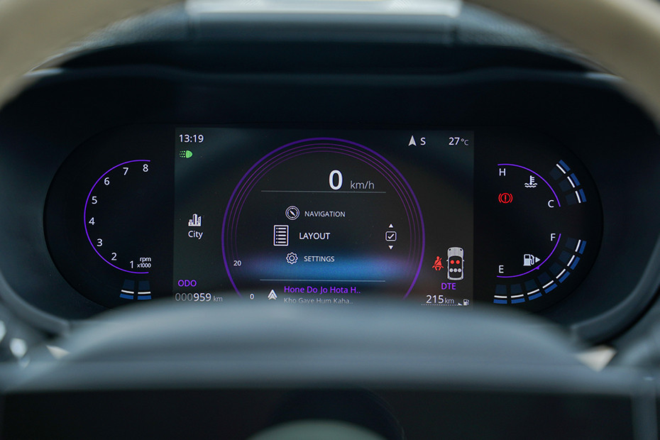 Tata Altroz Settings Menu