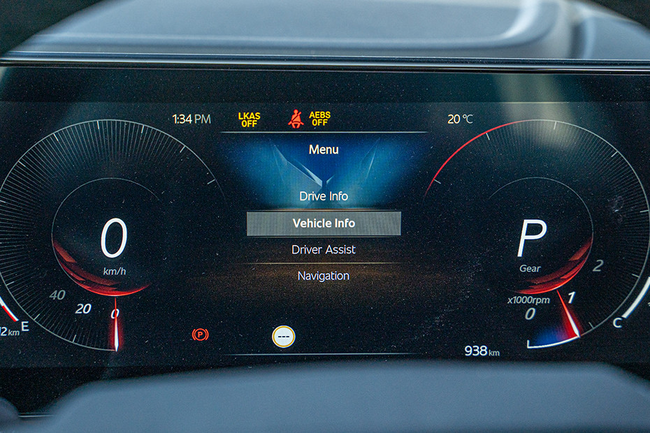 Mahindra XUV 7XO Settings Menu
