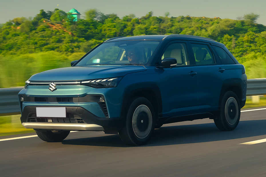 Maruti Victoris Driving: Front Left Quarter View