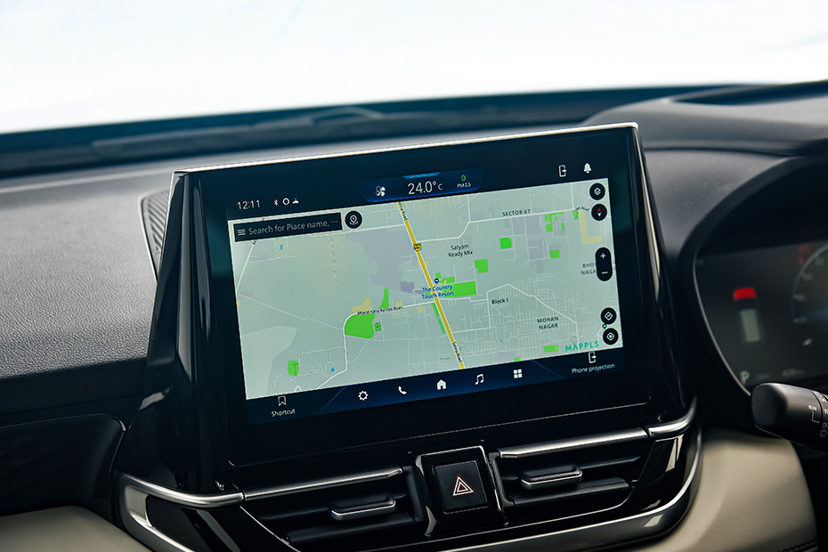 Maruti Victoris Navigation or Infotainment Mid Closeup