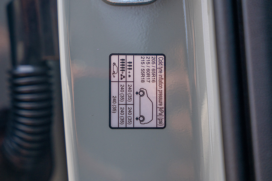 Kia Seltos 2026 Tyre Pressure Information