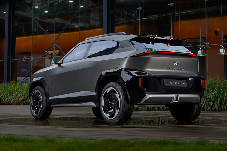 Mahindra Vision X Rear Left Three Quarter View