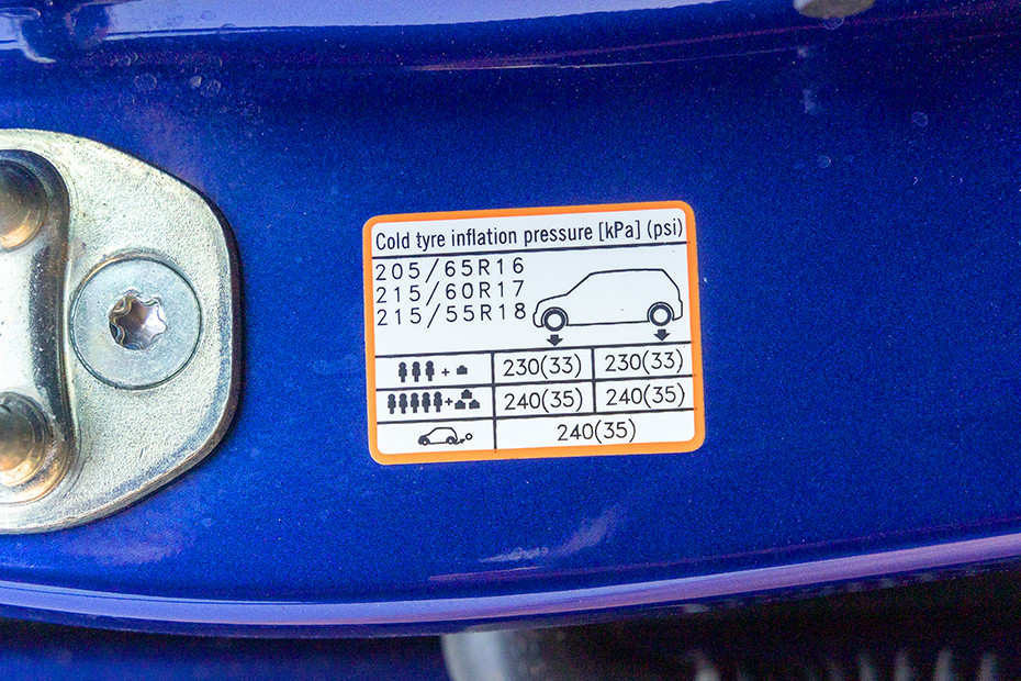 Hyundai Creta N Line Tyre Pressure Information