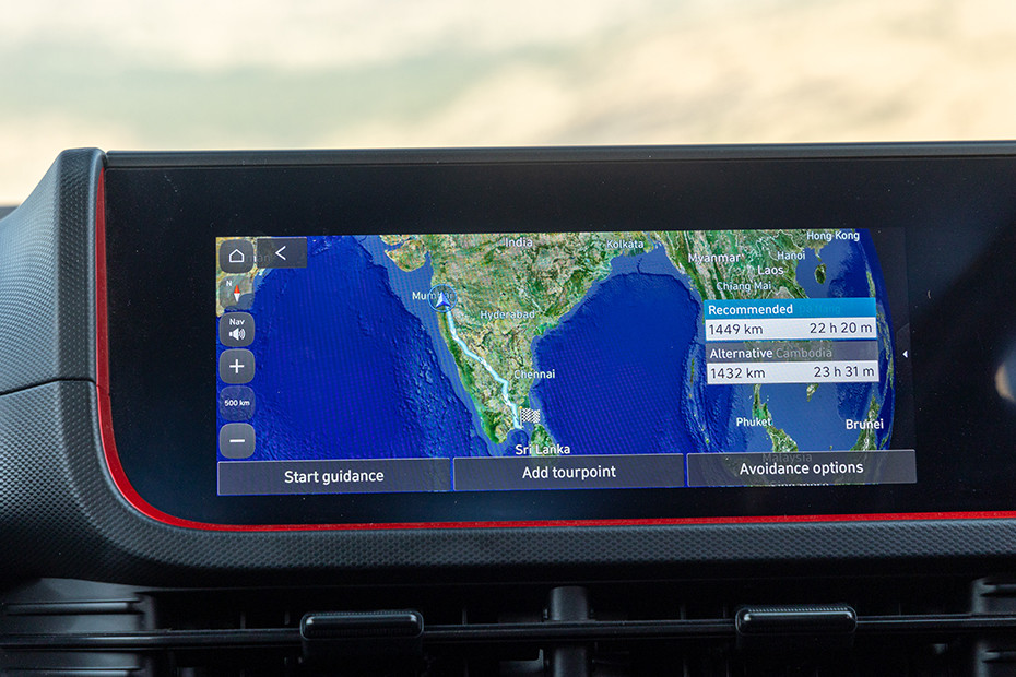 Hyundai Creta N Line Navigation or Infotainment Mid Closeup